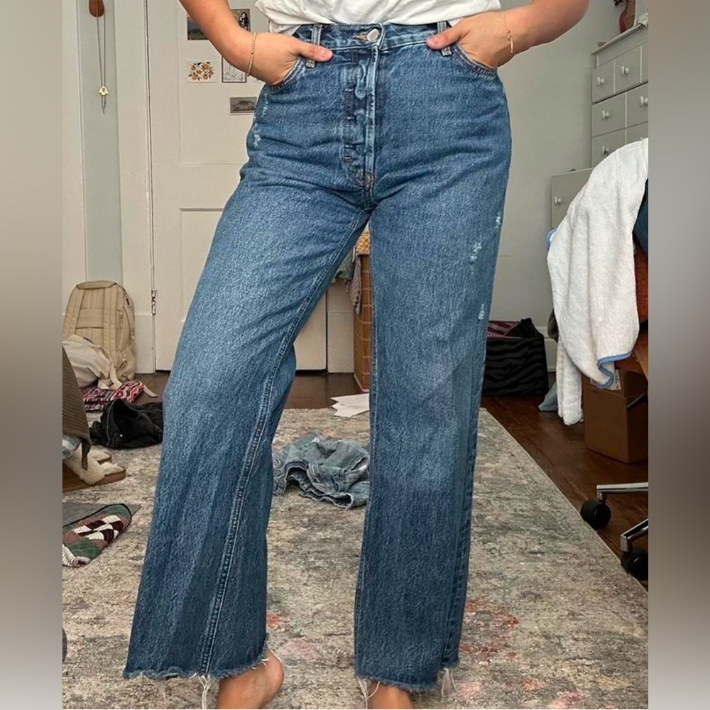 BDG Vintage Wide High-Rise Blue Jeans 29